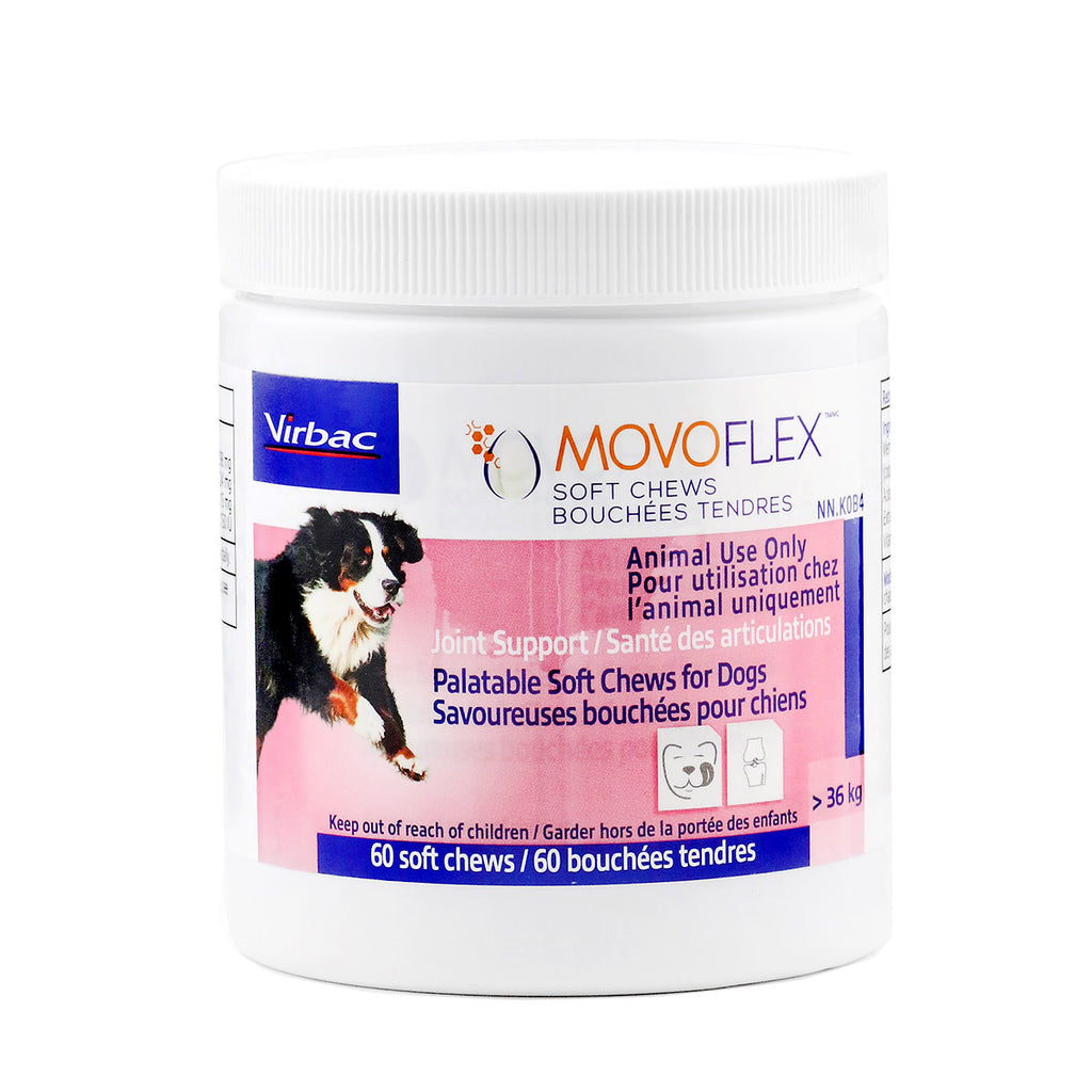 Virbac Movoflex Soft Chews, 30 pièces, pour Chiens de Plus de 35 kg, Complément Alimentaire pour Le Soutien de la santé articulaire