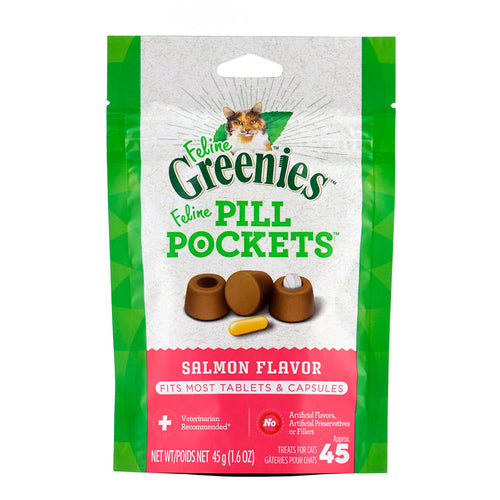 Greenies Pill Pockets for Cat - Salmon Flavour 45g