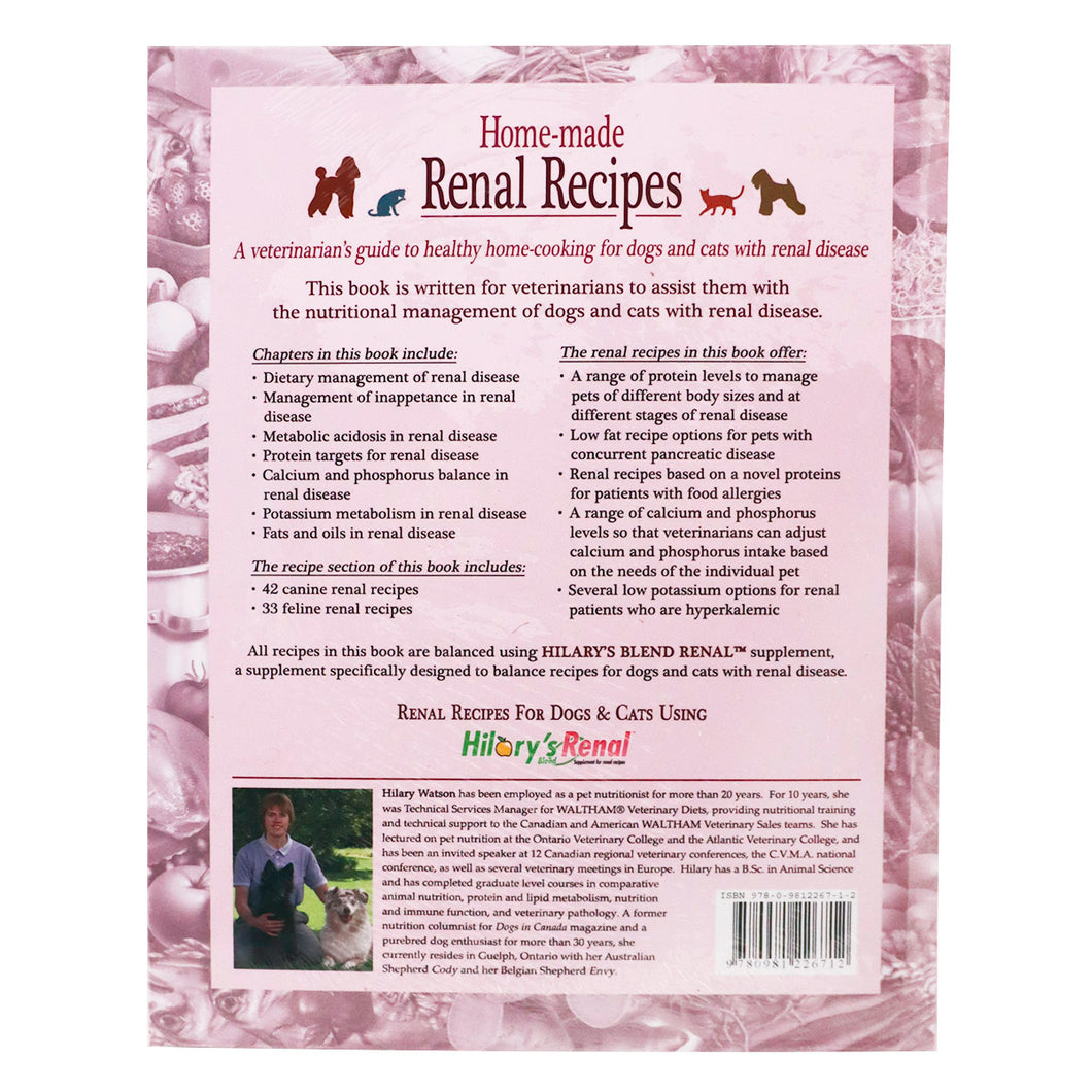Hilary's Blend Renal Recipes Cookbook for Dogs Cats – Mahogany