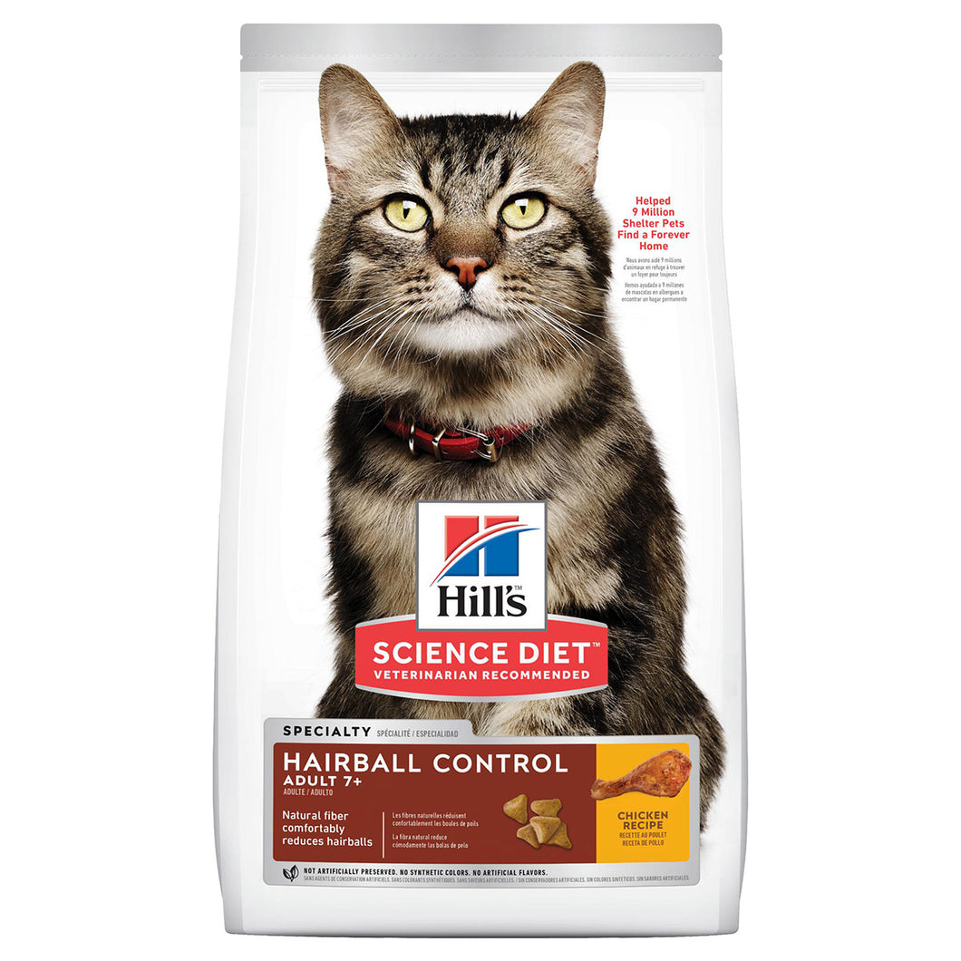 Hills Science Diet Feline Adult 7+ Hairball Control Dry Cat Food