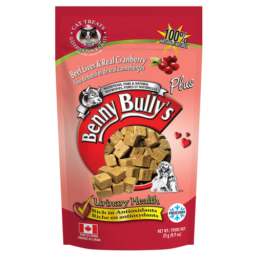 Benny Bullys Beef Liver Treat Plus Cranberry Feline