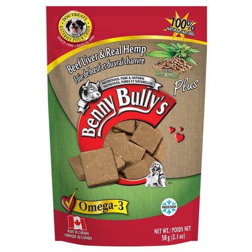 Benny Bullys Treat Beef Liver Plus Hemp