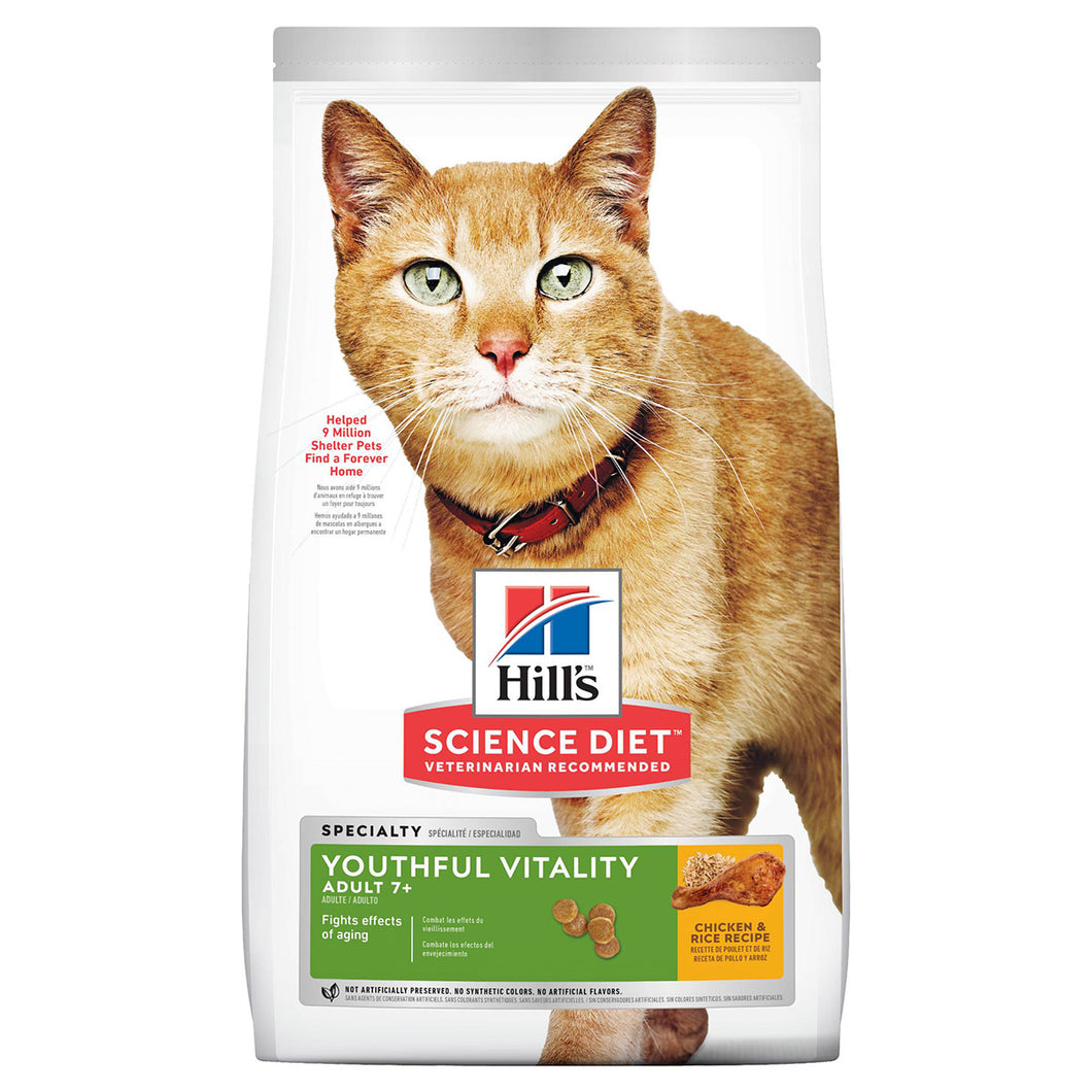 Hill's Science Diet Feline Youthful Vitality Adult 7+ Dry Cat Food