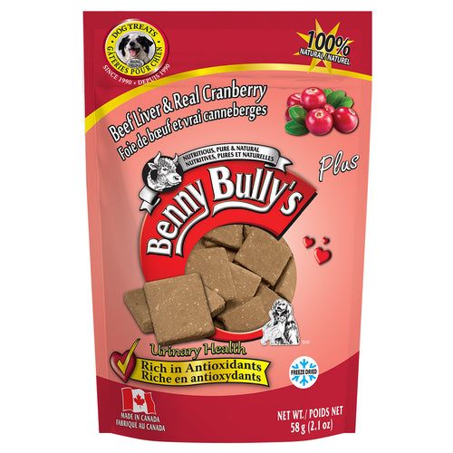 Benny Bullys Treat Beef Liver Plus Cranberry