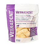 VETRADENT RAWHIDE DENTAL CHEWS LARGE BETWEEN 12kg and 30kg - 30s