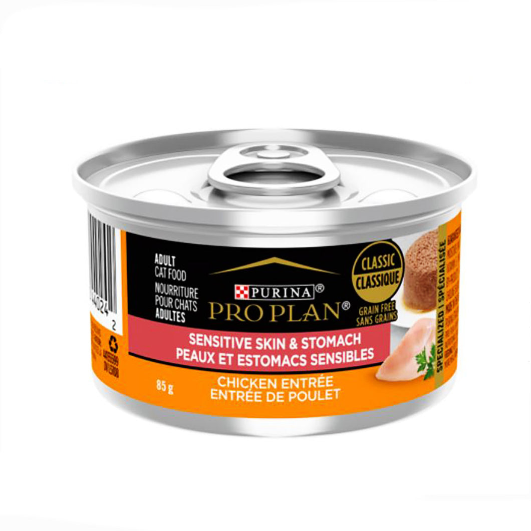 Purina Pro Plan Feline Sensitive Skin Stomach Chicken Canned Cat