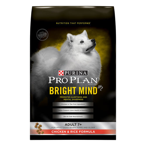 Purina Pro Plan Canine Bright Mind Adult 7+ Chicken & Rice Dry Dog Food