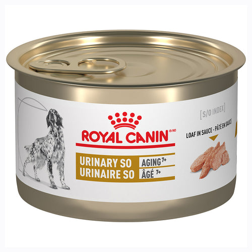 Royal Canin Veterinary Diet Canine Urinary SO Aging 7 + Canned Dog Food
