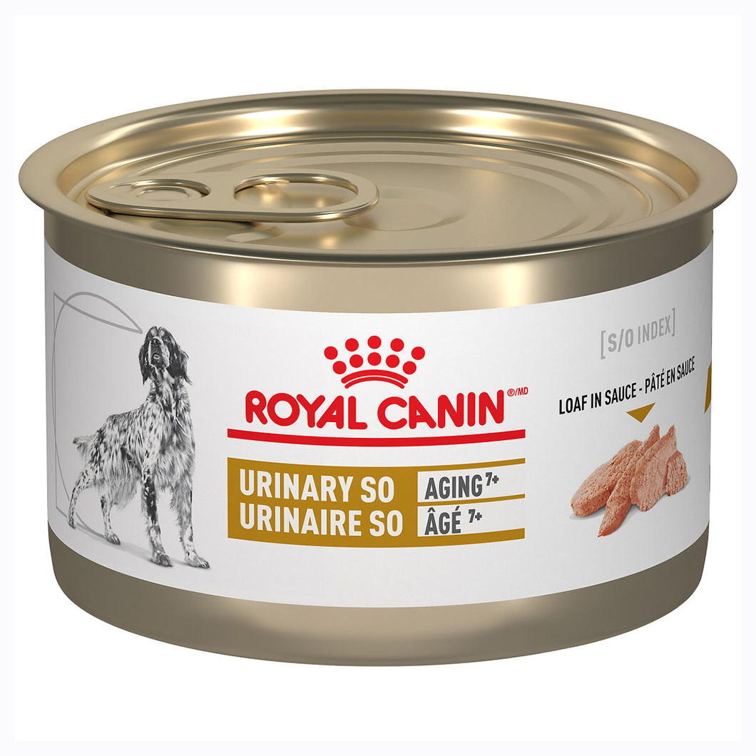 Royal Canin Veterinary Diet Canine Urinary SO Aging 7 + Canned Dog Food