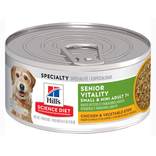 Hills Science Diet Canine Adult 7+ Senior Vitality + SB Wet Dog Food