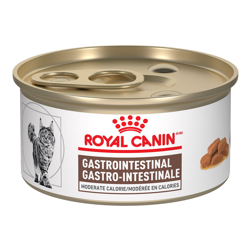 Royal Canin Veterinary Diet Feline GASTROINTESTINAL MODERATE CALORIE morsels in gravy canned cat food
