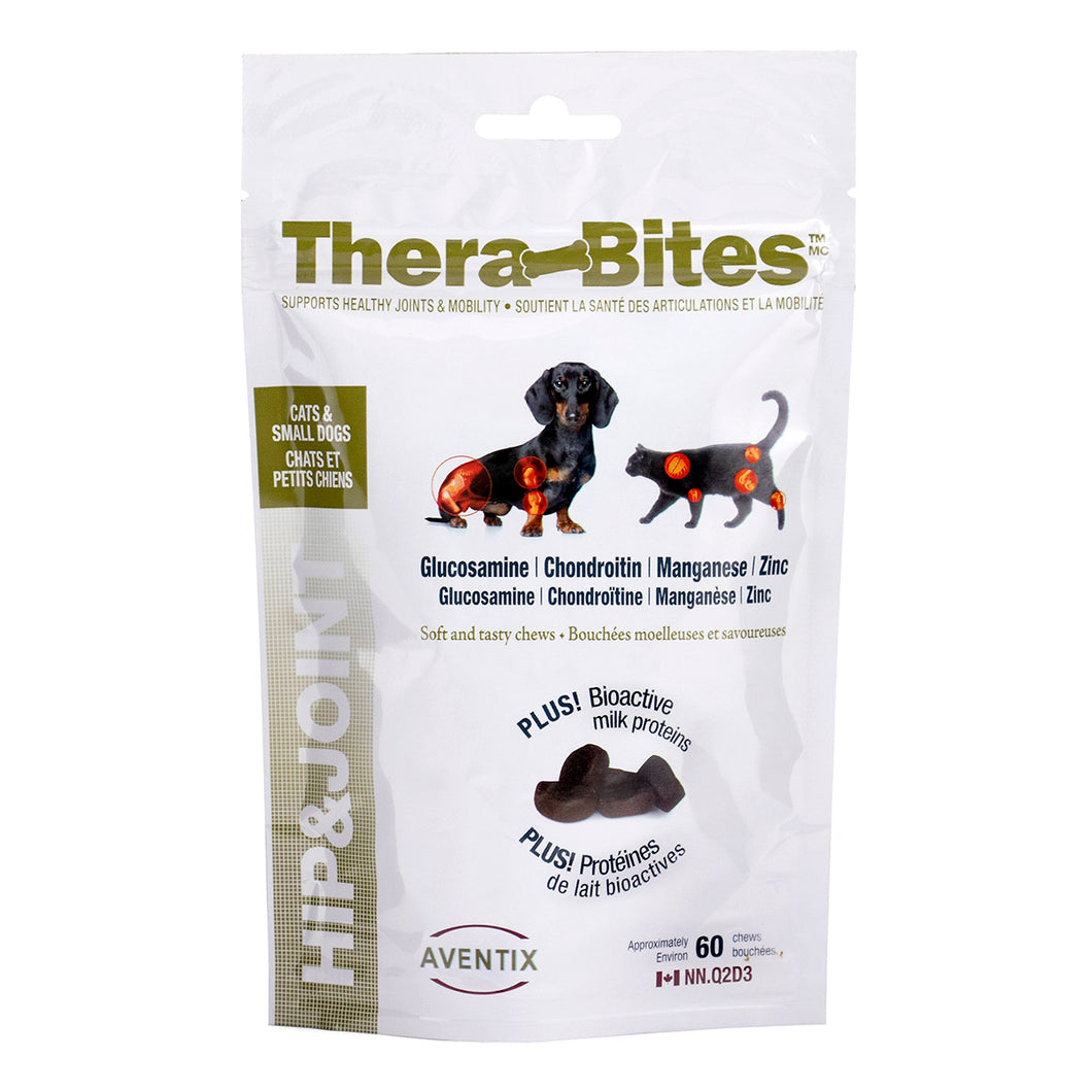 Thera-Bites Hip & Joint- Soft Chews for CATS & SMALL DOGS (60 chews)