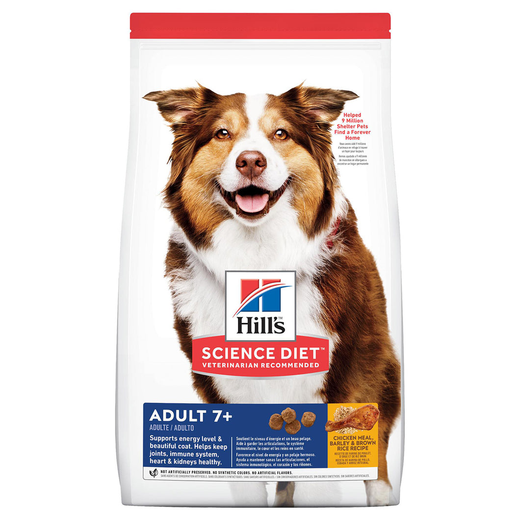 Hill's Science Diet Adult 7+ Chicken meal, Barley & Brown Rice Canine Dry Food