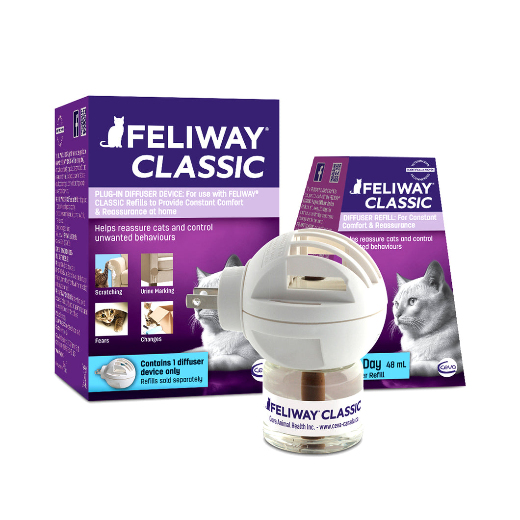 Feliway Classic Diffuser + Refill Starter Kit