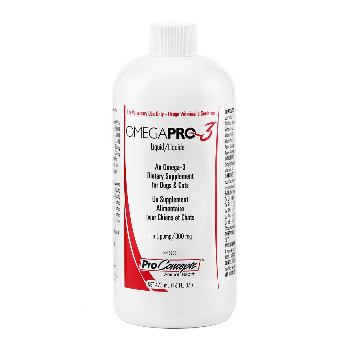 Omega Pro 3 Liquid Dietary Supplement bottle for DOGS & CATS – Mahogany ...