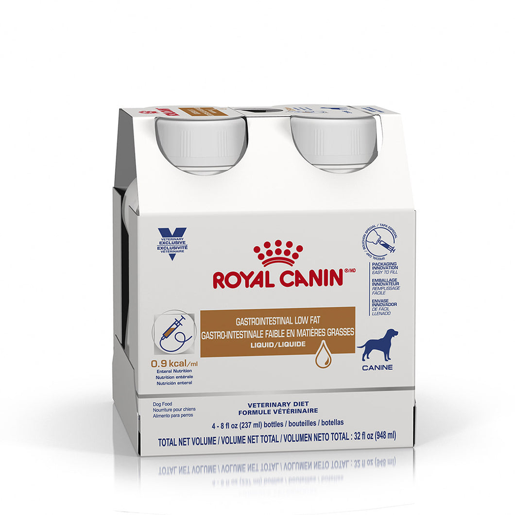 Royal Canin Veterinary Diet Canine Gastrointestinal Low Fat Liquid-4/pck