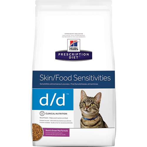 Hill s Prescription Diet d d Feline Duck Green Pea Formula Dry