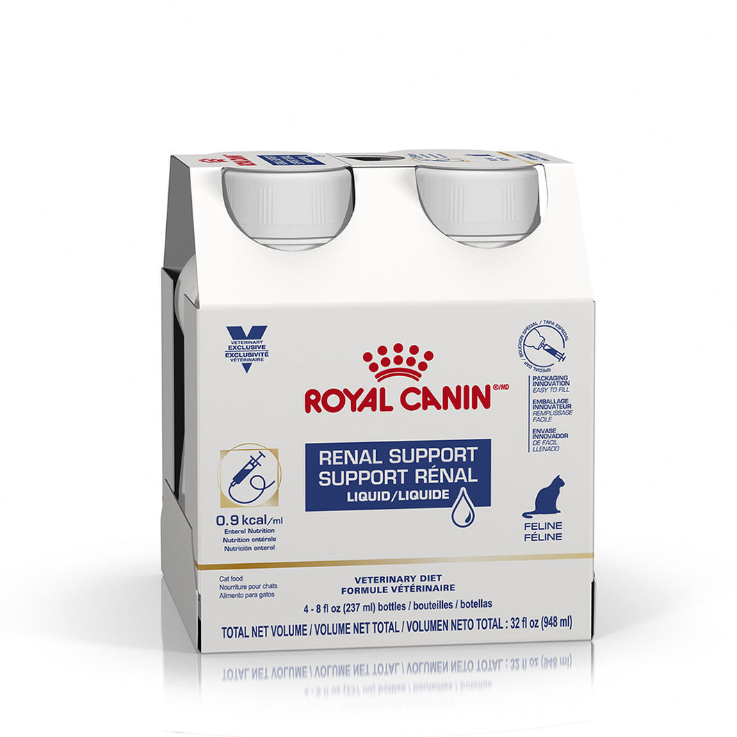 Royal Canin Veterinary Diet FELINE Renal Support Liquid- 4 pack