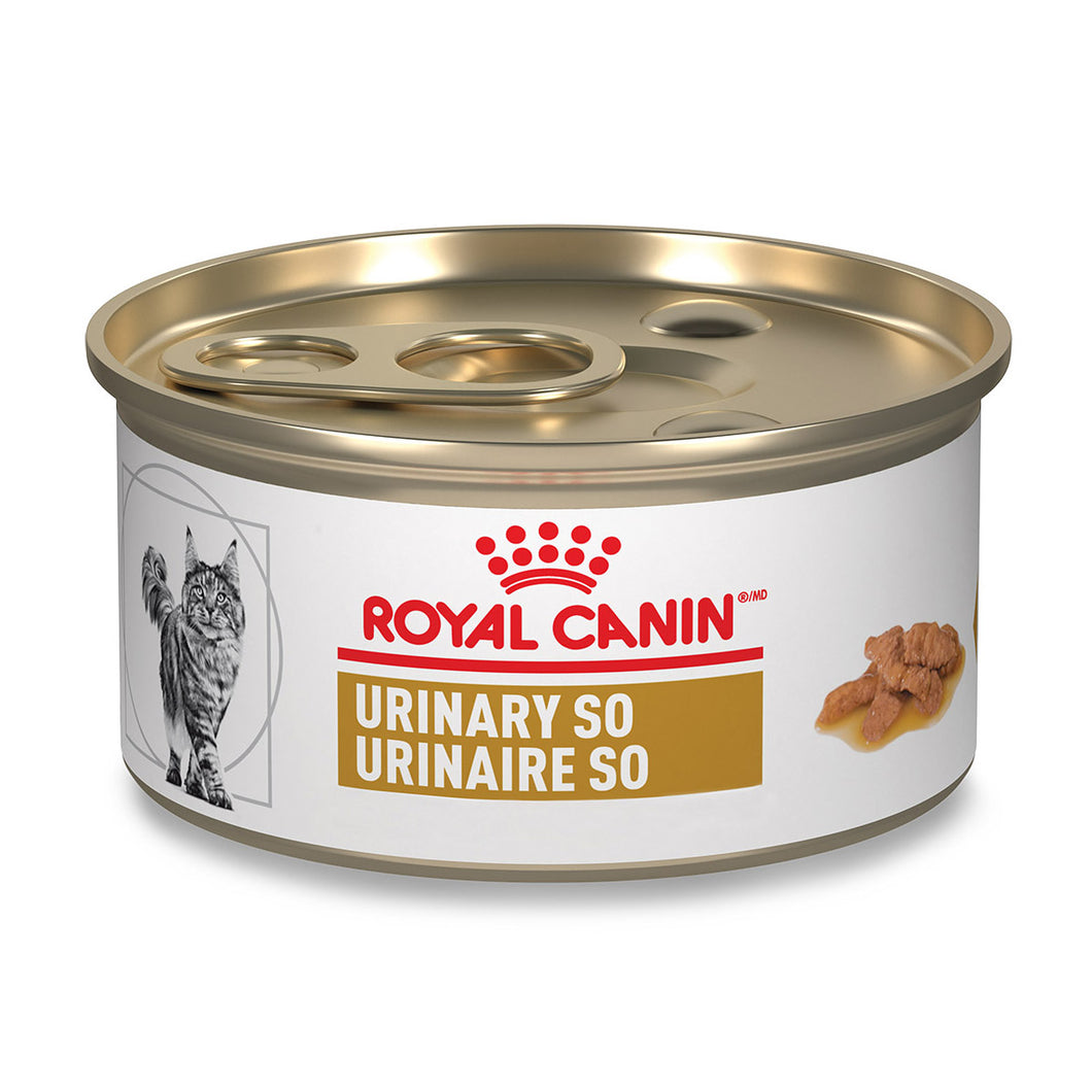 Royal Canin Veterinary Diet FELINE Urinary SO Canned Cat Food-Morsels in Gravy