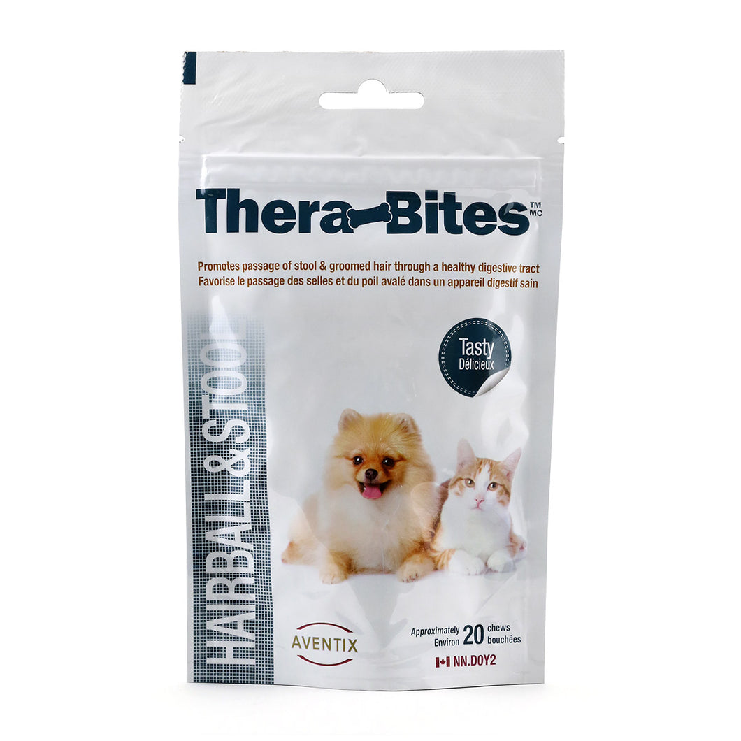 Thera-Bites Hairball & Stool Chews for Cats and Dogs 20 chews (Bag)